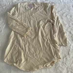 nwt new free people we the free yellow tunic top size size extra small XS